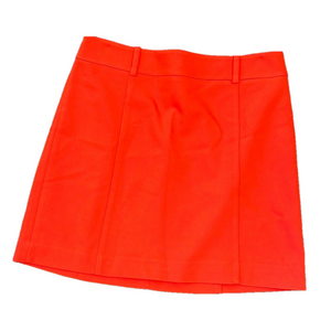 Express Orange High Waisted Mini Skirt Size 6 Tailored A-Line Preppy Bright